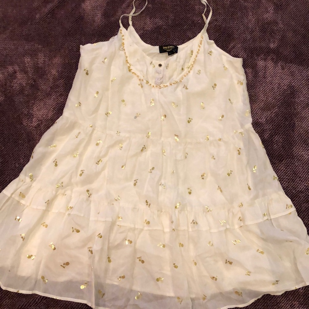 Juicy Couture Black Label cherry bury tank dress Size S